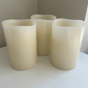 3 Battery Operated Candles; Waxy Look and Feel | Ready to Ship